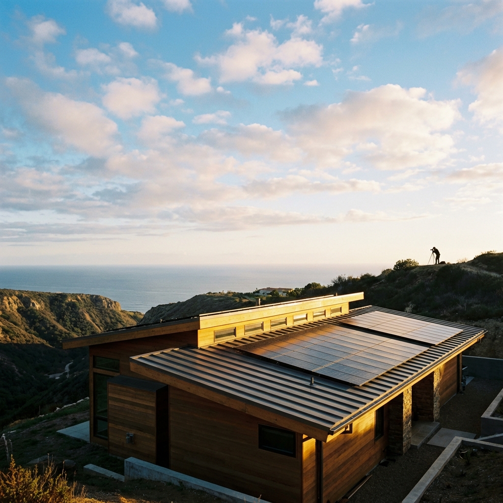 Modern California Home Roof